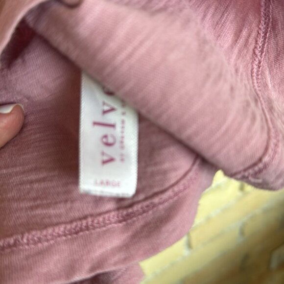 Velvet by Graham and Spencer Pink V-Neck Top - Picture 3 of 4